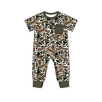 Preorder 10.16 MOQ 5 pcs SR3246 Mallard Ducks Camo Boys Romper