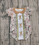 Preorder Samples SR3259 Embroidery Easter Rabbit Camo Girls Romper