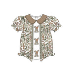 Preorder Samples SR3259 Embroidery Easter Rabbit Camo Girls Romper