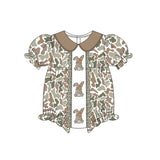 Preorder Samples SR3259 Embroidery Easter Rabbit Camo Girls Romper