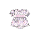 Preorder Samples SR3291 Baby Doll Flower Bows Baby Bubble Romper