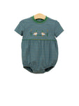 Preorder 10.29 MOQ 5 pcs SR3296 Mallard Ducks Green Baby Bubble Romper