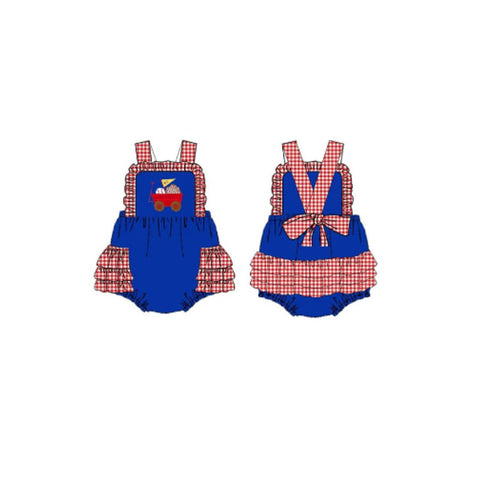 10.10 Pre-order SR3303  baby girls baseball romper