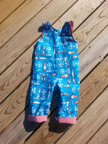 Preorder 11.04 MOQ 5 pcs SR3311 The Cat In The Hat Baby Boys Romper