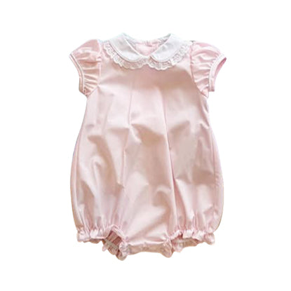 Preorder 11.16 MOQ 5 pcs SR3325 Pink Ruffles Baby Girls Romper