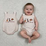 SR3335 Western Cowboy Baby Boys Romper
