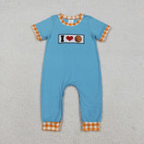 Embroidery I Love Ball Game Day Kids Matching Clothes