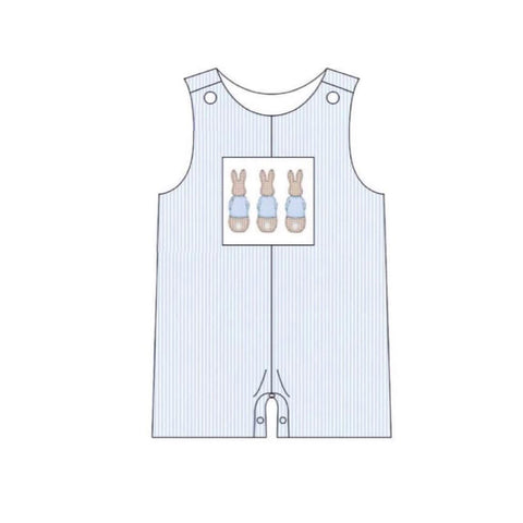 Preorder 11.24 MOQ 5 pcs SR3381 Easter Bunny Rabbit Baby Boys Romper