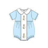 Preorder Samples SR3383 Easter Cartton Rabbit Baby Boys Romper