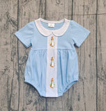 Preorder Samples SR3383 Easter Cartton Rabbit Baby Boys Romper
