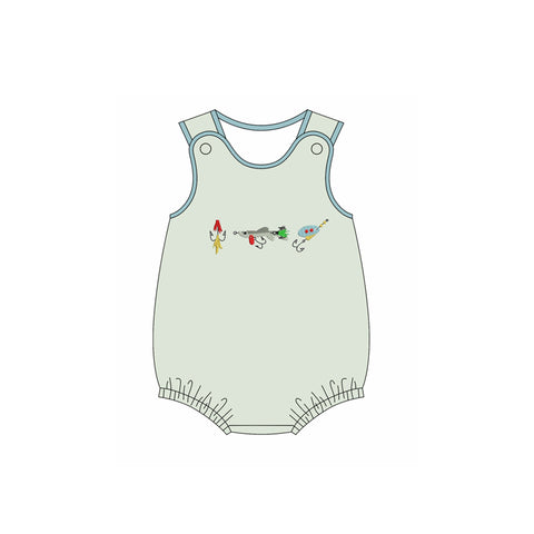 Preorder 11.25 MOQ 5 pcs SR3401 Fishing Hook Baby Boys Romper