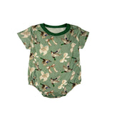 Preorder Samples SR3421 Mallard Ducks Bows Baby Girls Romper
