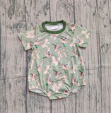 Preorder Samples SR3421 Mallard Ducks Bows Baby Girls Romper