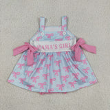 SR3426 MAMA'S Girl Bows Baby Girls Romper