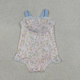 SR3461 Flower Bows Baby Girls Romper