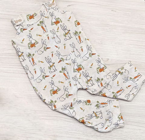 Preorder 12.01 MOQ 5 pcs SR3467 Easter Rabbit Carrot Baby Boys Romper