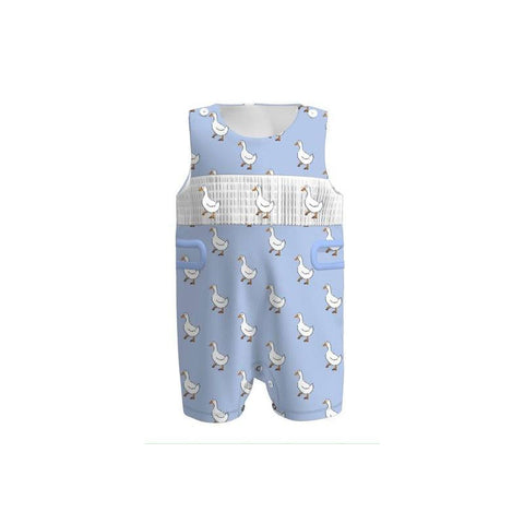 Preorder 12.05 MOQ 5 pcs SR3479 Goose Flower Baby Boys Romper