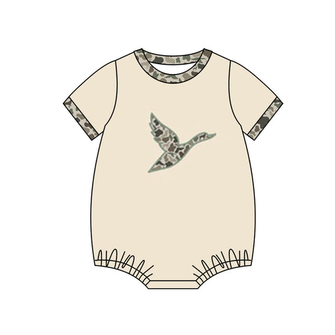 Preorder 12.06 MOQ 5 pcs SR3491 Mallard Ducks Camo Baby Boys Romper