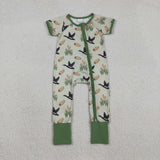 SR3498 Hunting Mallard Ducks Baby Sleepers Footie Romper