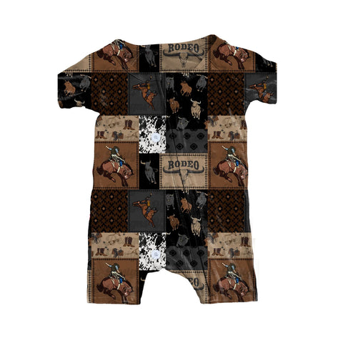 Preorder 12.13 MOQ 5 pcs SR3545 Rodeo Baby Boys Romper