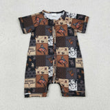SR3545 Western Rodeo Baby Boys Romper