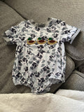 Preorder Samples SR3571 Embroidery Hunting Camo Mallard Ducks Baby Boys Romper