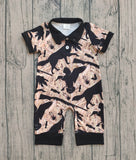Preorder Samples SR3637 Hunting Camo Dog Baby Boys Romper