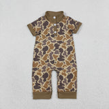 SR3638 Hunting Camo Baby Boys Romper