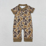 SR3638 Hunting Camo Baby Boys Romper