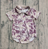 Preorder Samples SR3652 Hunting Camo Polo Baby Boys Romper
