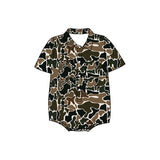 Preorder Samples SR3656 Hunting Camo Polo Baby Boys Romper