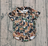 Preorder Samples SR3656 Hunting Camo Polo Baby Boys Romper