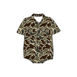 Preorder Samples SR3659 Hunting Camo Polo Baby Boys Romper