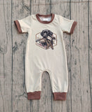 Preorder Samples SR3680 Mallard Ducks Dog Baby Boys Romper