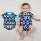 SR3709 Western Pattern Baby Boys Romper