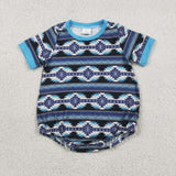 SR3709 Western Pattern Baby Boys Romper