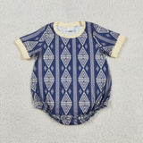 SR3713 Western Pattern Baby Boys Romper