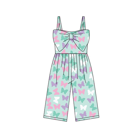 Preorder 01.11 MOQ 5 pcs SR3790 Butterfly Mint Girl's Jumpsuit