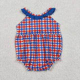 SR3835 Embroidery Farm Animals Barn Baby Girls Romper