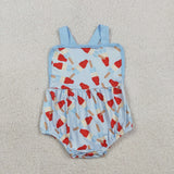 SR3923 4th of July Popsicle Sky Blue Baby Boys Romper