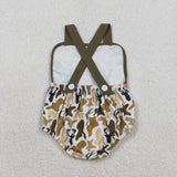 SR3924 Hunting Elk Camo Baby Boys Romper