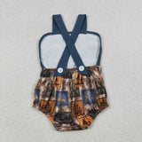 SR3925 Hunting Man Elk Camo Baby Boys Romper