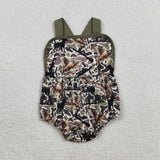 SR3926 Hunting Eagle Camo Baby Boys Romper