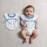 SR3981 Smocked Little Sister Baby Girls Romper