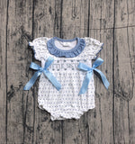 Preorder Samples SR3981 Smocked Little Sister Baby Girls Romper