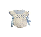 Preorder Samples SR3981 Smocked Little Sister Baby Girls Romper