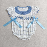 SR3981 Smocked Little Sister Baby Girls Romper