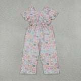 SR3987 Flower Pink Girl's Jumpsuit