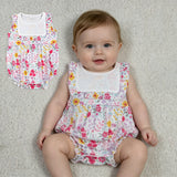 SR4021 Flower Floral Ruffles Baby Girls Romper
