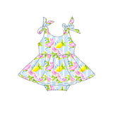 Preorder Samples SR4135 Watermelon Lemon Baby Girls Romper Dress